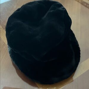 Elegant Black Faux Fur Hat